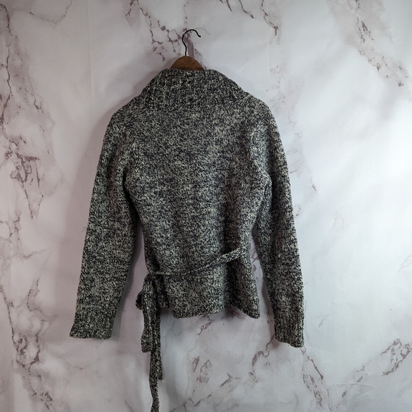 Claudia Strater Brown Wool Sweater Size Medium Wrap Cardigan EU 36 Women - Picture 8 of 11